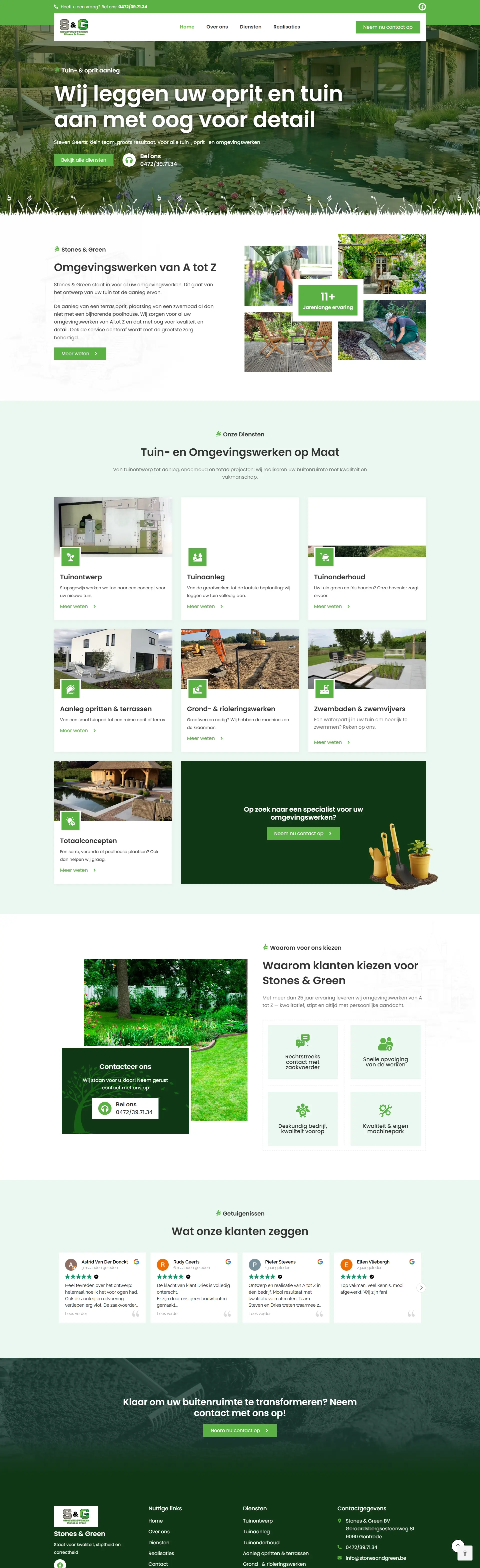 Website Stones & Green